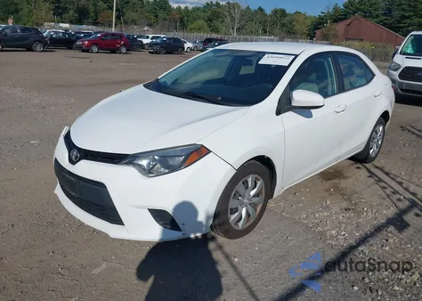 2014 Toyota Corolla Le from USA, damaged, VIN 2T1BURHE0EC214680
